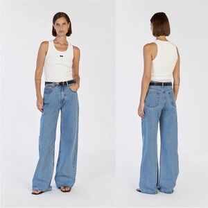 DISSH reagan vintage slouchy denim jean medium wash NWT size 12 US